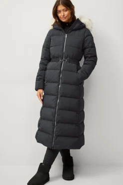 Áhkká Dunfrakke Gold Long Down Coat Matte