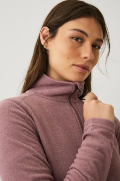 Áhkká Fleecetrøje Fleece Basic Half Zip W