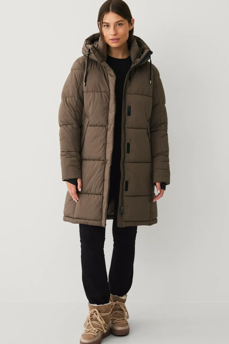 Áhkká Jakke Gold Warm Parka Matte