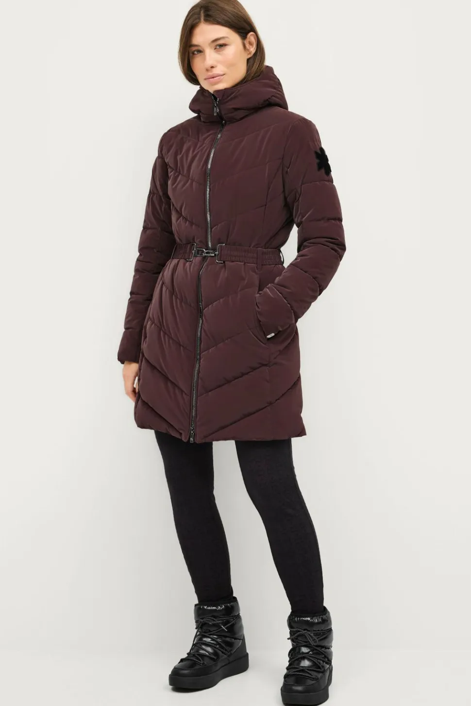 Áhkká Parkacoat Gold Velvet Light Padded Parka