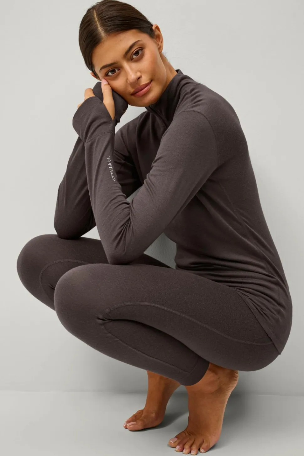Áhkká Termisk top Merino Wool LS Halfzip W