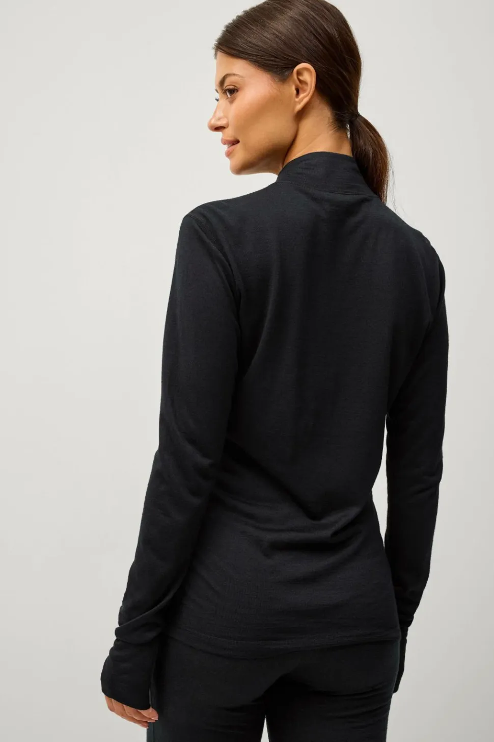 Áhkká Termisk top Merino Wool LS Halfzip W