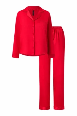 Hunkemöller Pyjamassæt PJ LS Satin Minimal