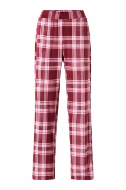 Hunkemöller Pyjamassæt PJ Set LS Velours Check