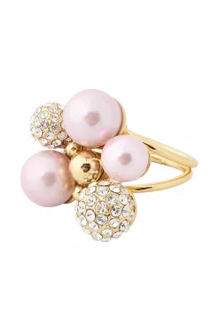 IOAKU Ring Berry Pearl Crystal Maxi Ring