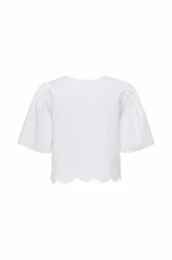 JDY Bluse jdyAlice S/S Tie Top Wvn