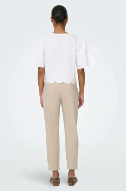 JDY Bluse jdyAlice S/S Tie Top Wvn