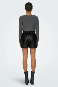 JDY Shorts jdyAlaia MW Faux Leather