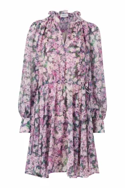 Joelle Kort chiffon kjole med justerbar talje