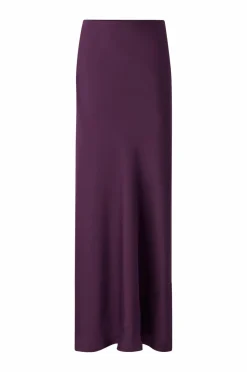Joelle Lang, lige maxi nederdel i satin
