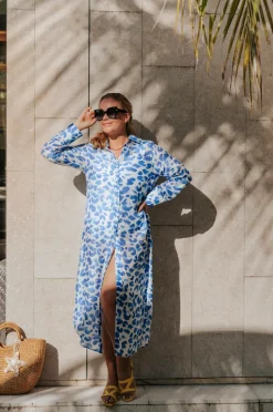 KAANDA Beach life Strandkjole Cheetah Shirt Dress