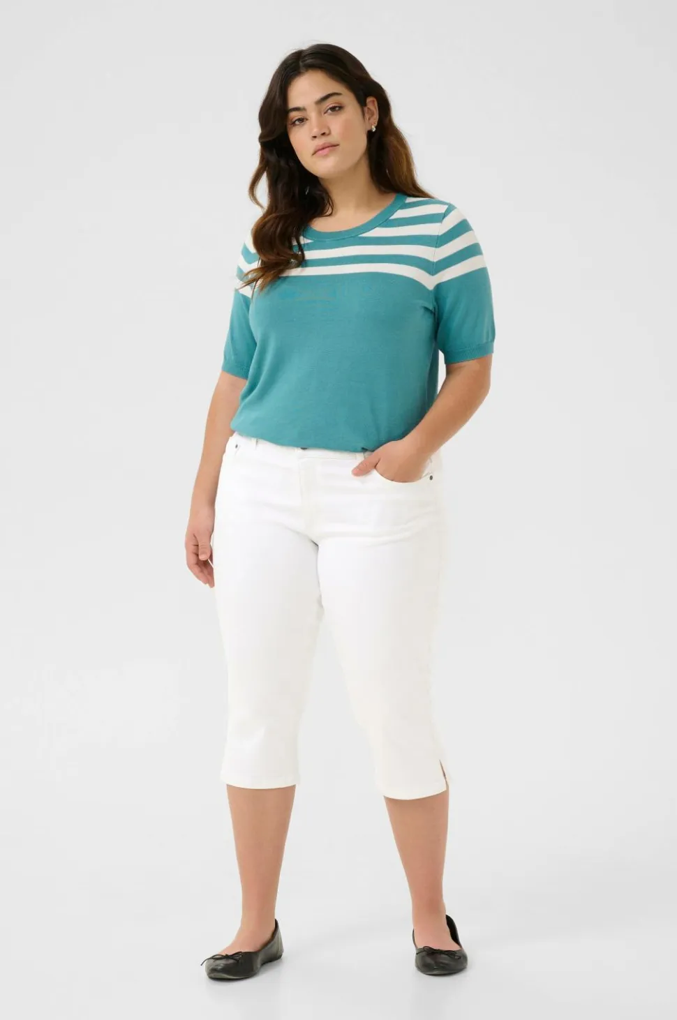KAFFE Curve Jeans KCzena Capri