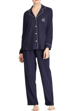 Lauren Ralph Lauren Pyjamas LRL Hammond Knit Collar PJ Set