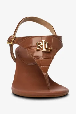 Lauren Ralph Lauren Sandaler med hæl Large Croc Emboss-Westcott II-SN-Hes