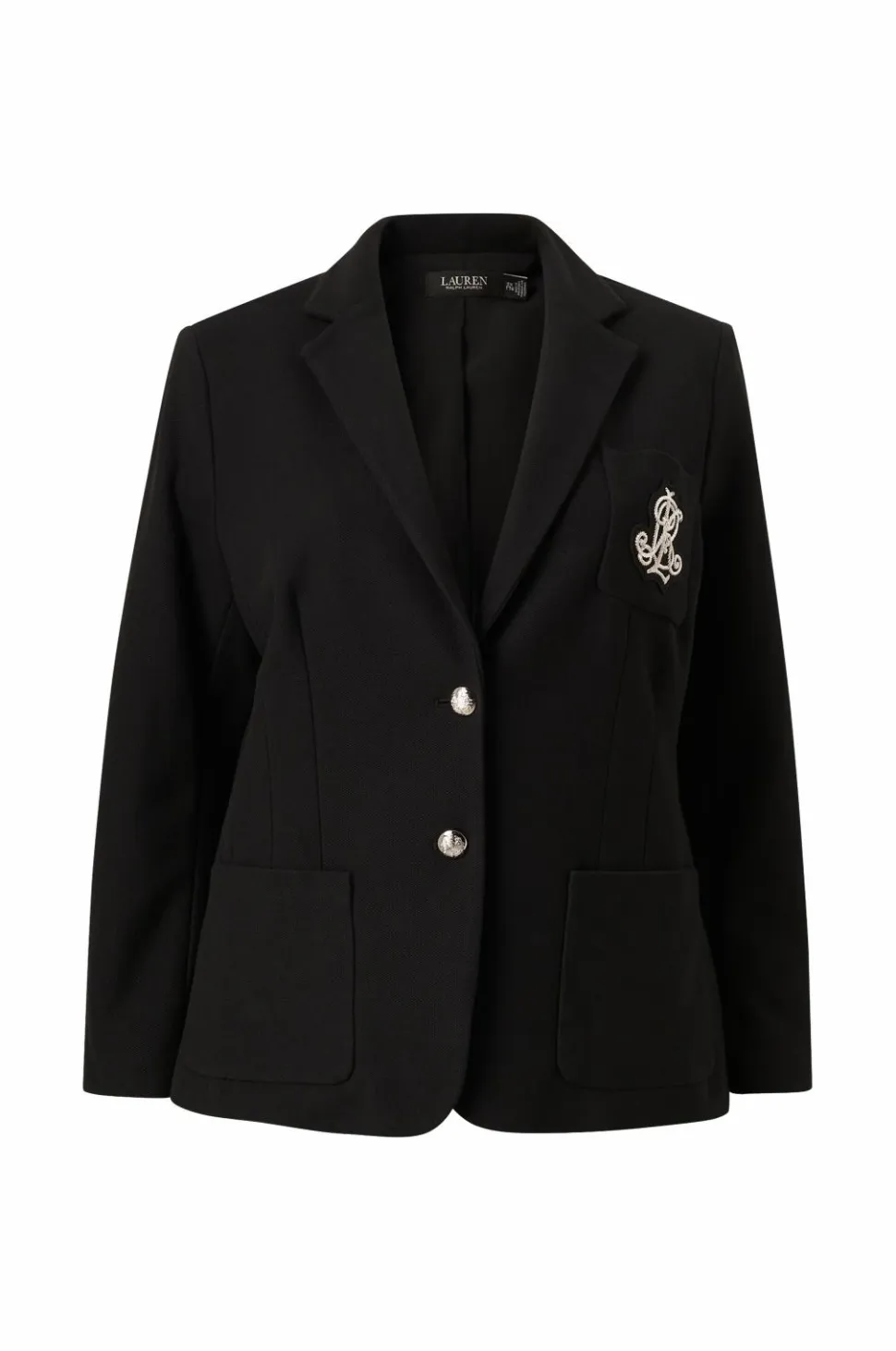 Lauren Ralph Lauren Curve Blazer Str Sportswear Piqu-Lnd-Jkt