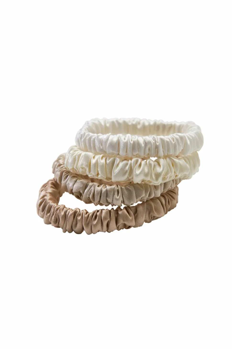 Lenoites Mulberry Silk Skinny Scrunchies