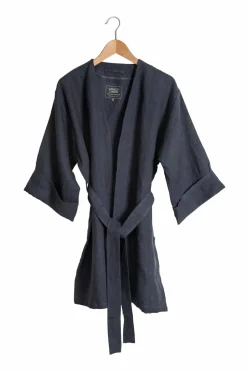 Lovely Linen Kimono Lovely Long i vasket hør
