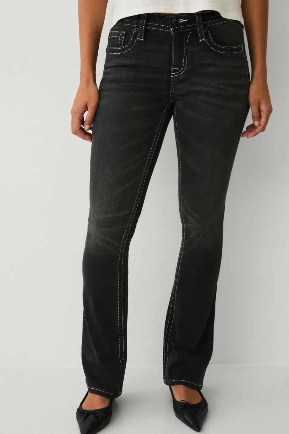 Miss Me Jeans Ziven Wing Stitched Bootcut