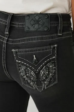 Miss Me Jeans Ziven Wing Stitched Bootcut