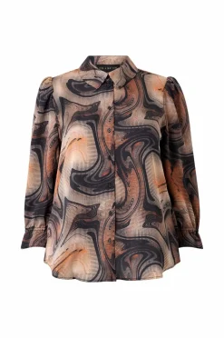 NO. 1 BY OX Skjorte w 3/4 Puff Sleeves