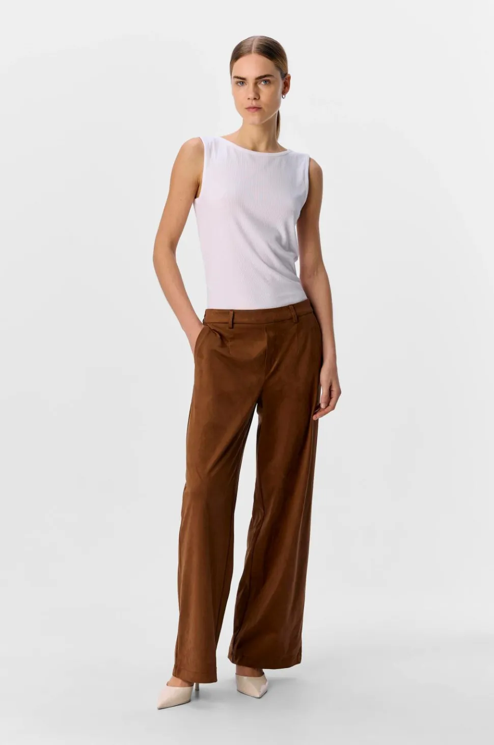 Object Bukser objFenja Lisa MW Wide Pant