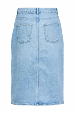Object Cowboynederdel objEllen Midi MW Denim Skirt