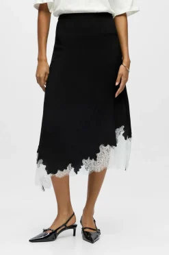 Object Nederdel objDalme MW Long Lace Skirt E AW FA