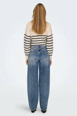 Only Jeans onlGianna MW Straight Dot450 Dnm NO