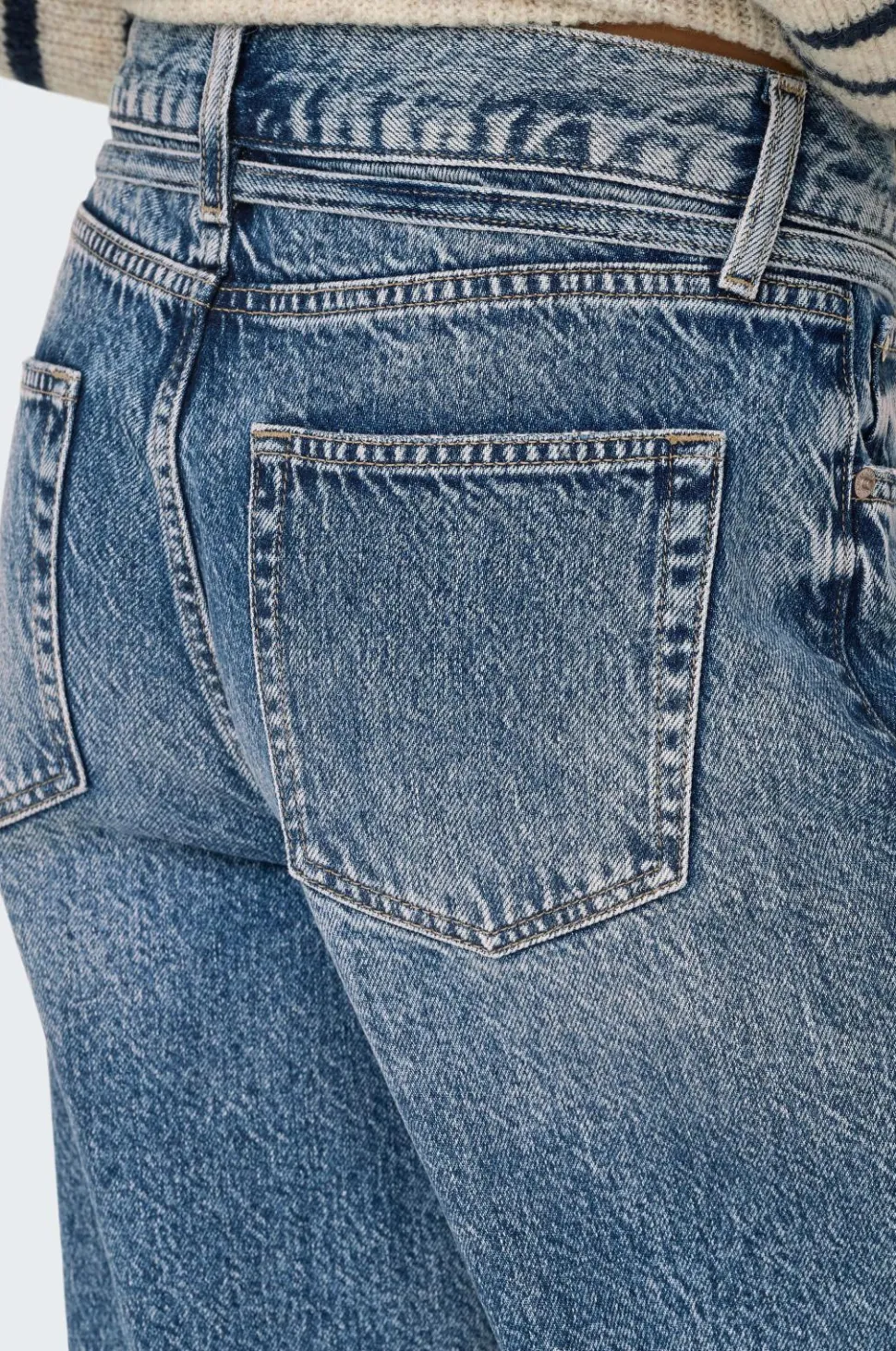 Only Jeans onlGianna MW Straight Dot450 Dnm NO