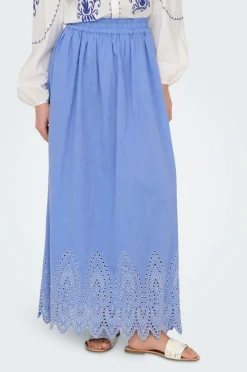 Only Maxi nederdel onlTulum Emb Maxi Skirt