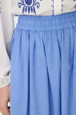 Only Maxi nederdel onlTulum Emb Maxi Skirt