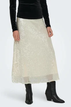 Only Nederdel onlCarin Sequins A-shape Skirt Wvn