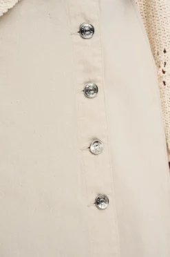 Only Nederdel onlSilla HW Long Slit Skirt Pnt