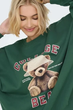 Only Sweatshirt onlBila L/s Bear O-neck