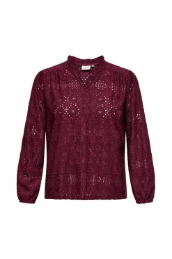 Only Carmakoma Blondebluse carLuzia L/ V-neck Blouse Jrs