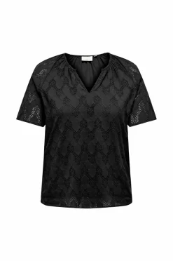 Only Carmakoma Bluse carCleanor SS V-neck Top Wvn
