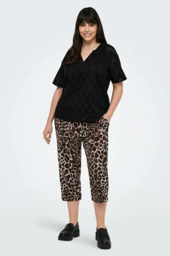 Only Carmakoma Bluse carCleanor SS V-neck Top Wvn