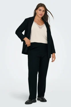 Only Carmakoma Bukser carLisa Shine Pinstripe Pant