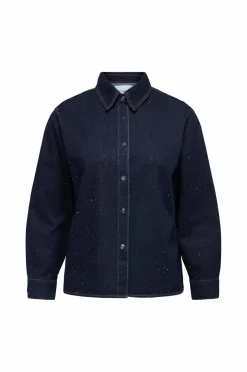 Only Carmakoma Cowboyskjorte carMaggie May LS RS Rinse
