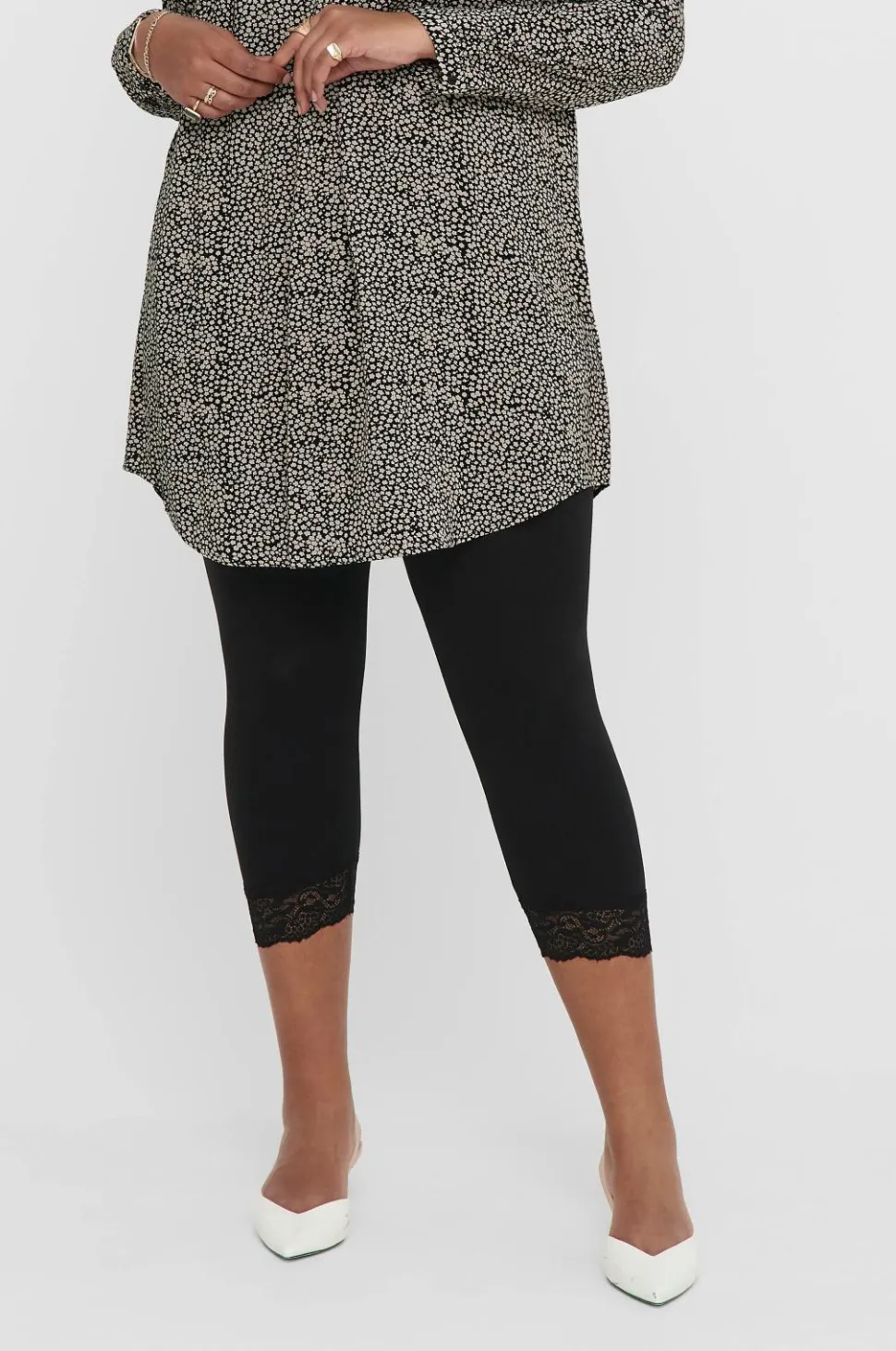 Only Carmakoma Leggings carTime Life Calf Lace Leggings