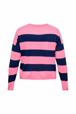 Only Carmakoma Pullover carDerry LS Stripe O-neck Knt