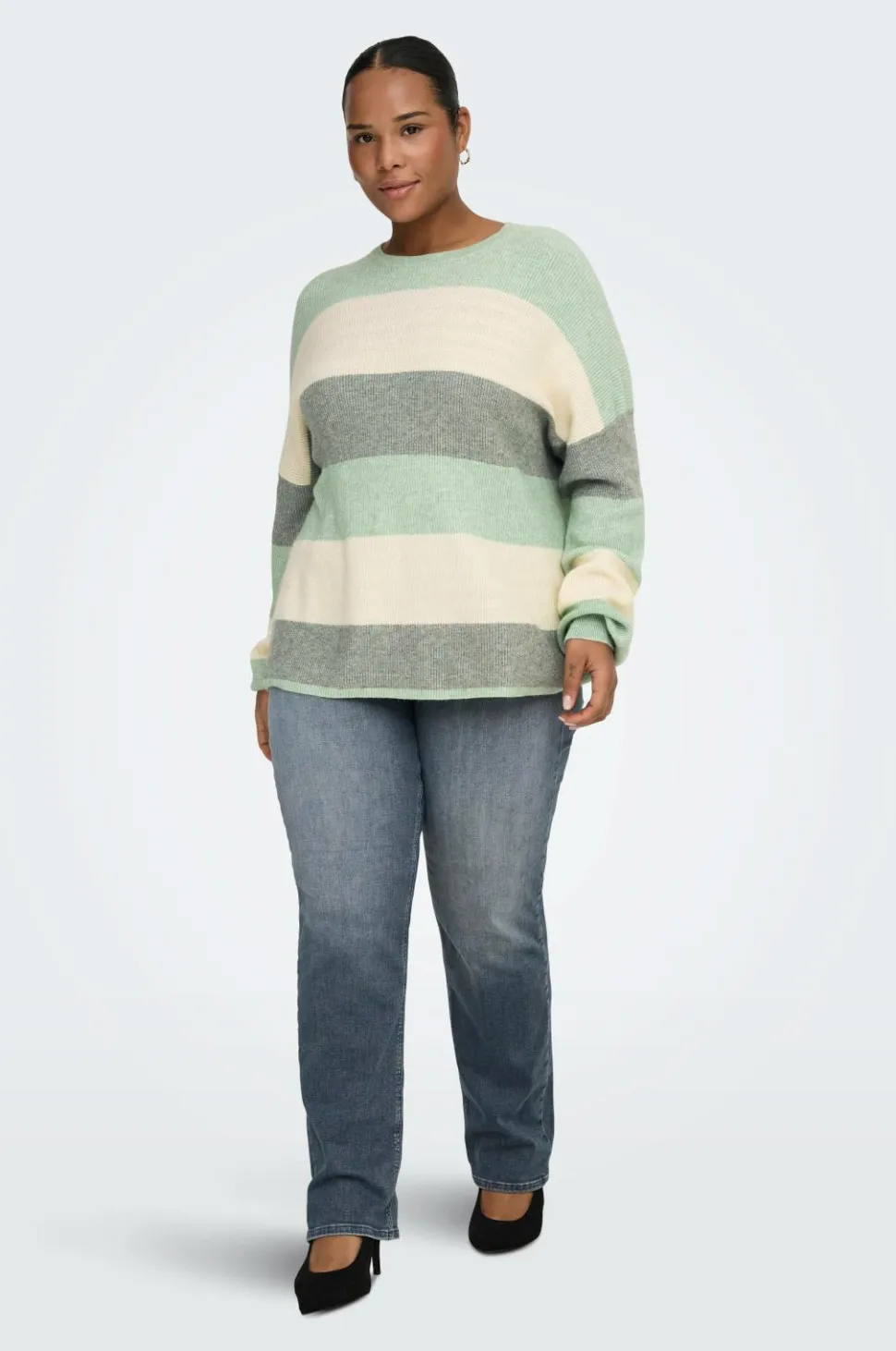 Only Carmakoma Pullover carAtia Life L/S Stripe Pullov Knt