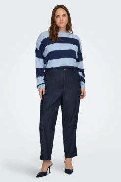 Only Carmakoma Pullover carDerry LS Stripe O-neck Knt