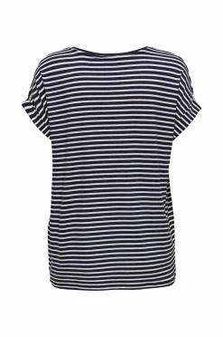 Only Carmakoma Top carMoster Stripe S/S O-neck Top Jrs