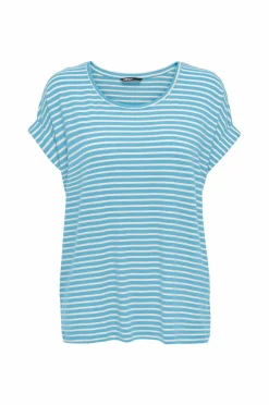 Only Carmakoma Top carMoster Stripe S/S O-neck Top Jrs
