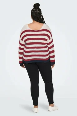 Only Carmakoma Trøje carGenna 7/8 Reverse V-neck Knt