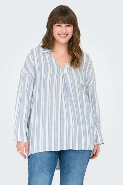 Only Carmakoma Tunika carCaro 3/4 Linen BL Tunic