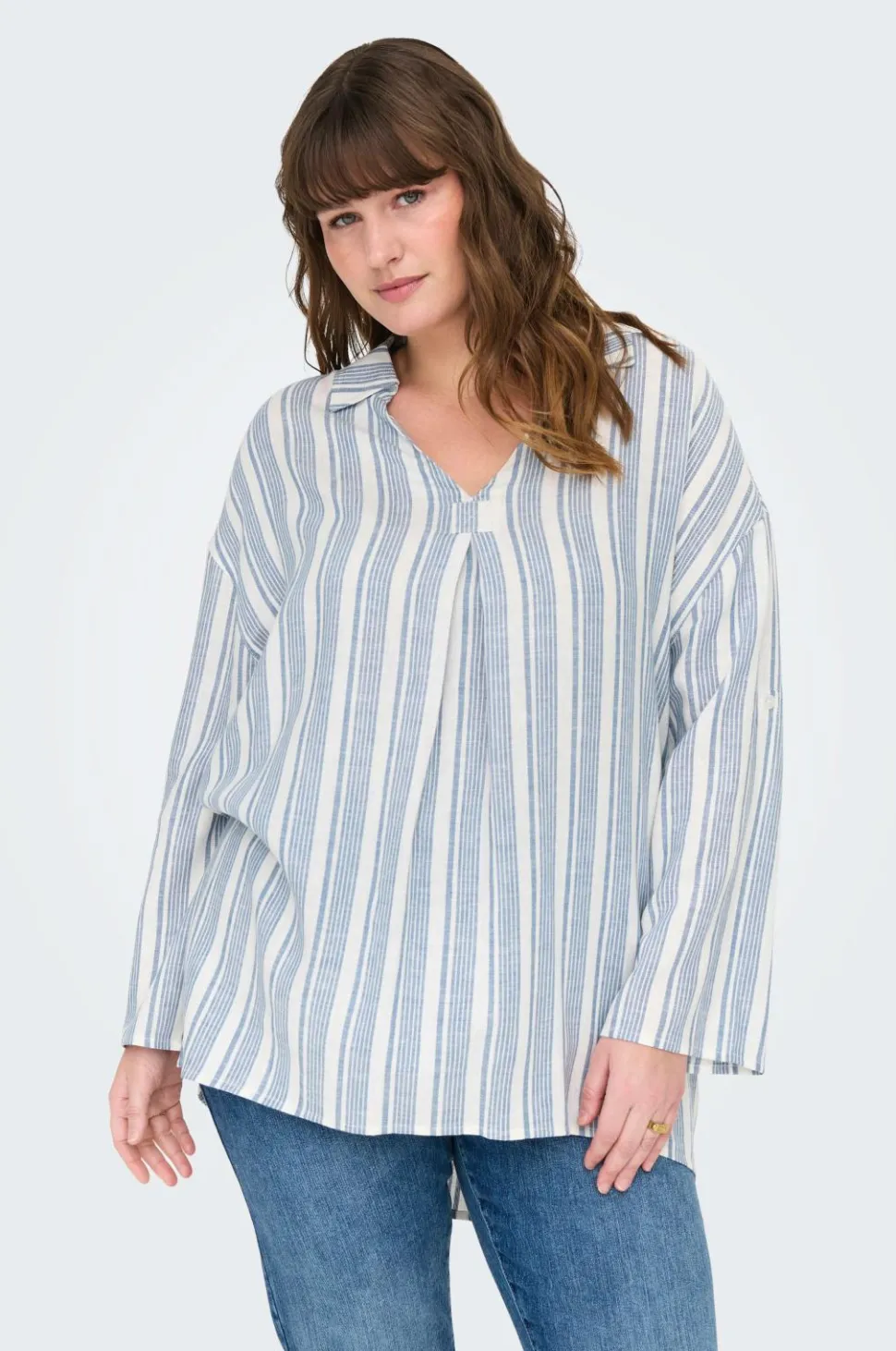 Only Carmakoma Tunika carCaro 3/4 Linen BL Tunic