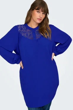 Only Carmakoma Tunika carMette Life L/S Mix Lace Long Top