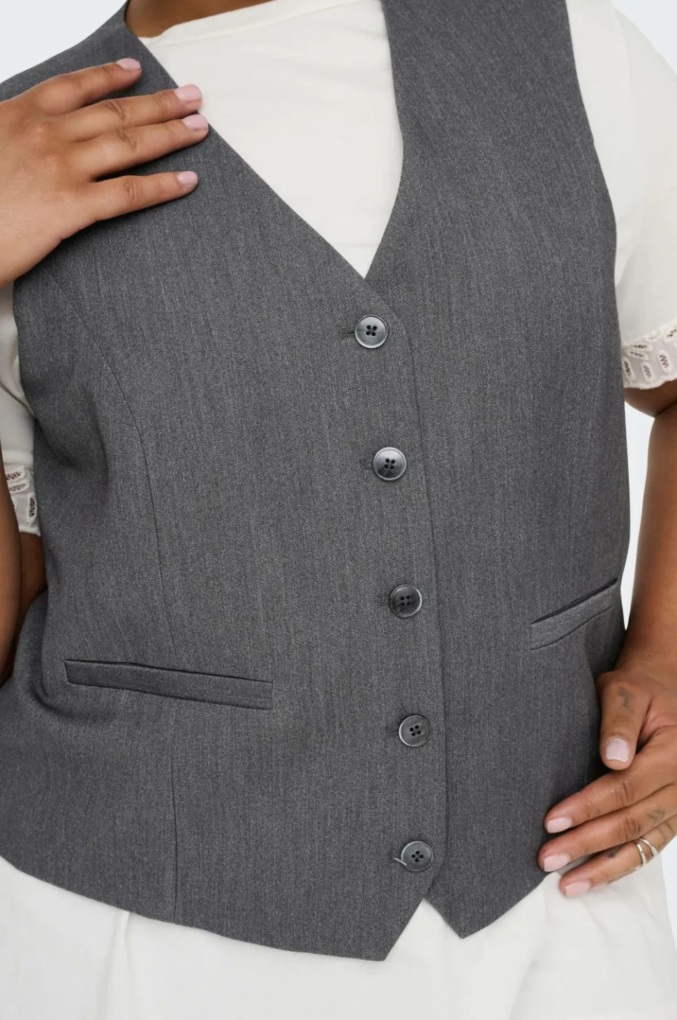 Only Carmakoma Vest carIris-hattie Waistcoat Tlr
